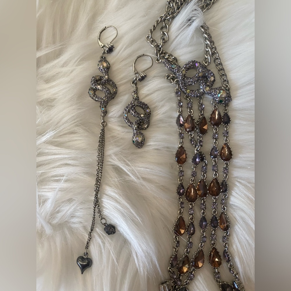 Betsey Johnson Snake jewelery Set